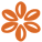 Orange Flower Dot